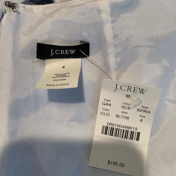 NWT J Crew cotton sleeveless shift dress